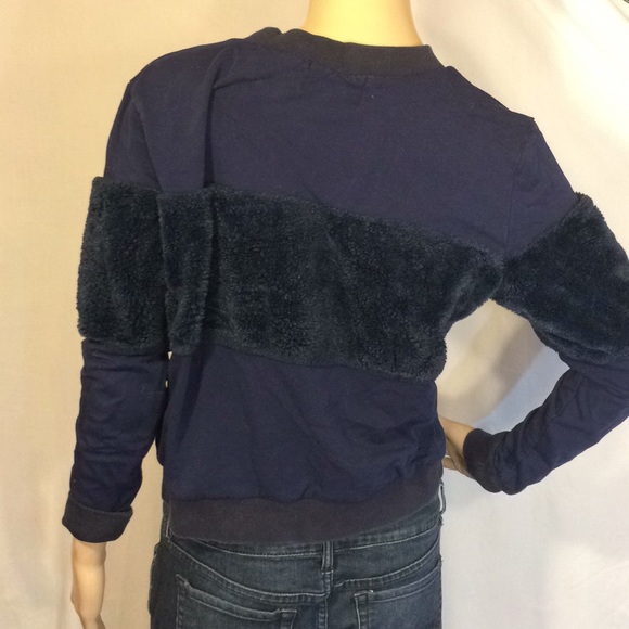 Women's Margarin Fingers Navy Sweatshirt, Size S - Picture 3 of 7